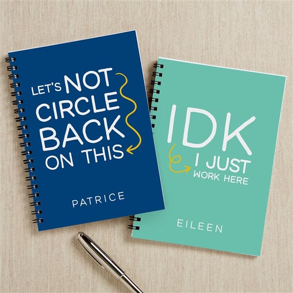Let's Not Circle Back On This Personalized Mini Journals - 49967