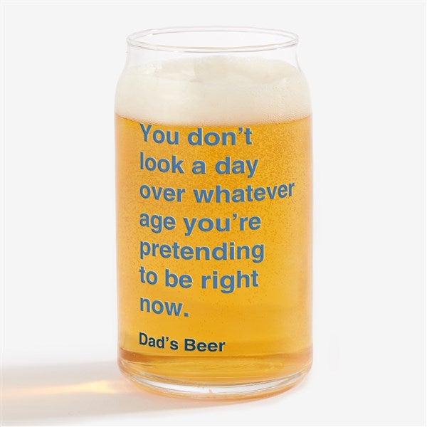 You Don’t Look A Day Over Personalized Beer Glasses - 49990