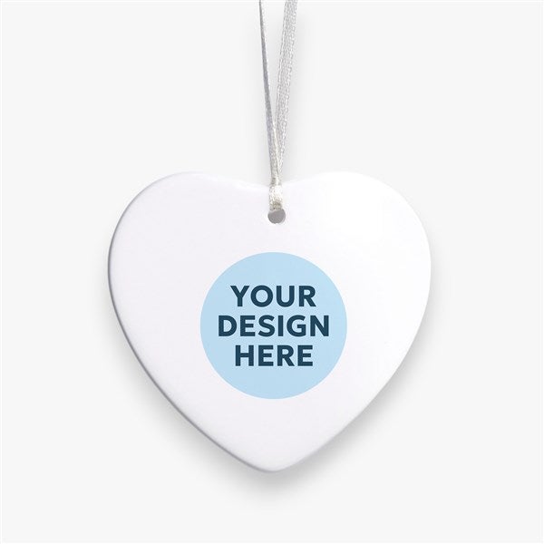 Personalized Logo Heart Ornament - 50054