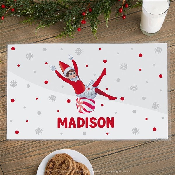 The Elf on the Shelf® Personalized Laminated Christmas Placemat - 50075