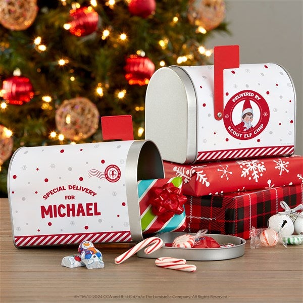 The Elf on the Shelf® Personalized Christmas Metal Mailbox - 50077
