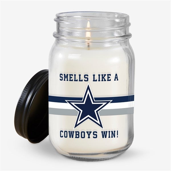 NFL Dallas Cowboys Personalized Farmhouse Candle Jar - 50130