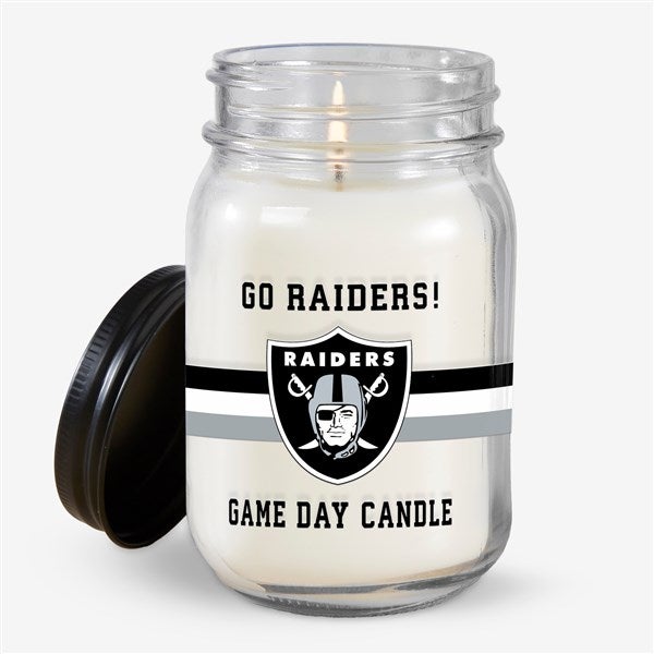 NFL Las Vegas Raiders Personalized Farmhouse Candle Jar - 50136