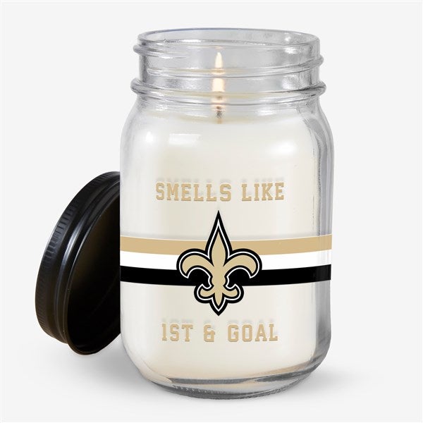 NFL New Orleans Saints Personalized Farmhouse Candle Jar - 50141