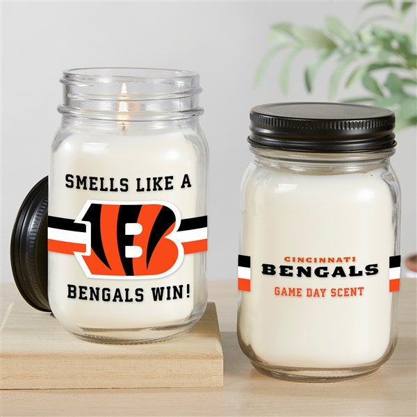 NFL Cincinnati Bengals Personalized Farmhouse Candle Jar - 50148