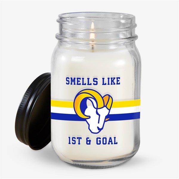 NFL Los Angeles Rams Personalized Farmhouse Candle Jar - 50154