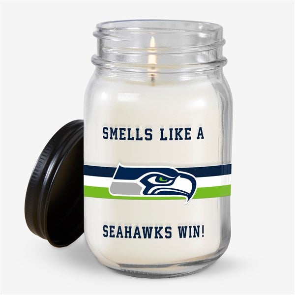 NFL Seattle Seahawks Personalized Farmhouse Candle Jar - 50157