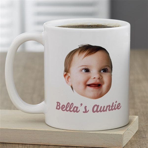 Photo Face Cutout Personalized Coffee Mugs - 50285
