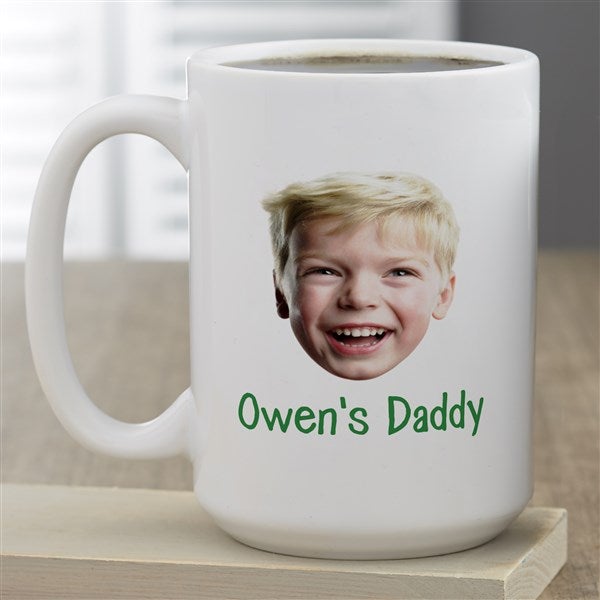 Photo Face Cutout Personalized Coffee Mugs - 50285