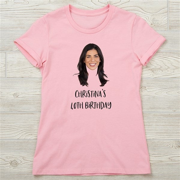 Photo Face Cutout Personalized Ladies Shirts  - 50287