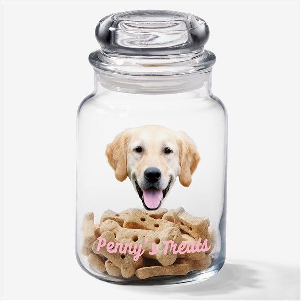 Pet Photo Face Cutout Personalized Pet Treat Jar - 50301