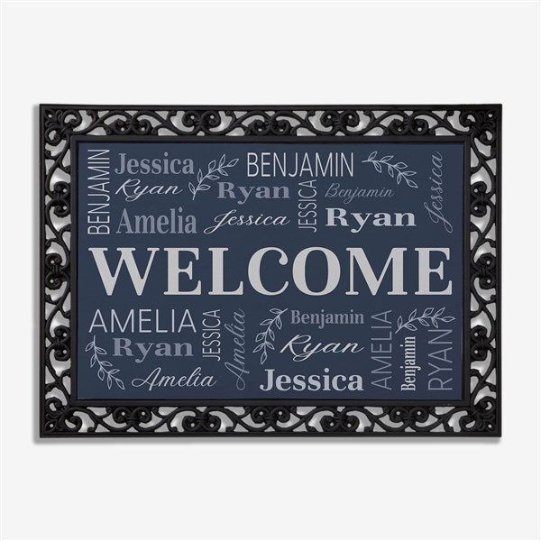 Classic Family Repeating Name Personalized Doormat - 50310