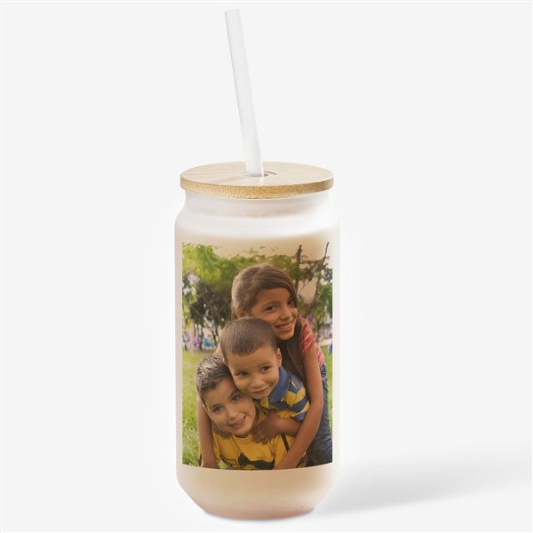 Photo Collage Personalized Frosted Iced Coffee Tumbler - 50359