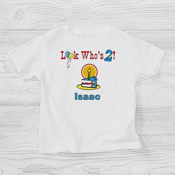 Personalized Kids Childrens T-Shirt Birthday Boys Girls Age Tee 