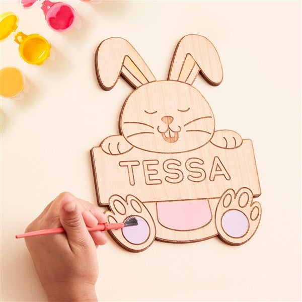 Personalized Wooden Easter Craft Painting Toy - 50526