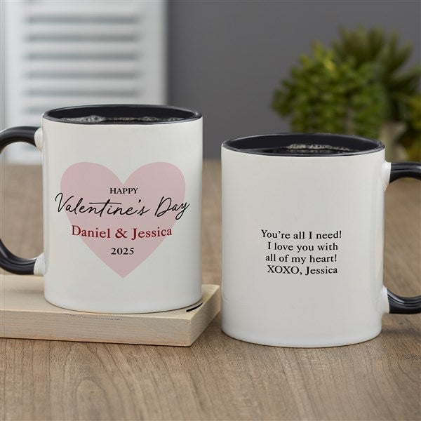 Our First Valentine's Day Personalized Coffee Mugs  - 50564