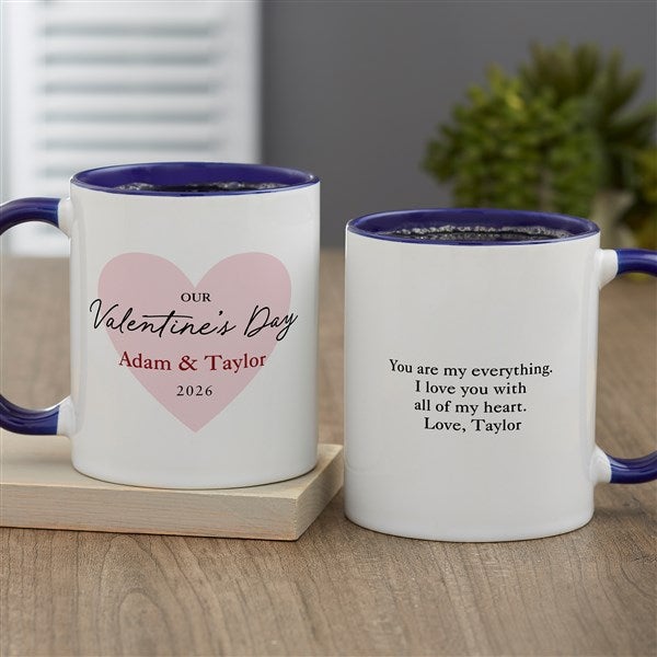 Our First Valentine's Day Personalized Coffee Mugs  - 50564