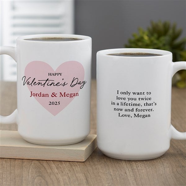Our First Valentine's Day Personalized Coffee Mugs  - 50564