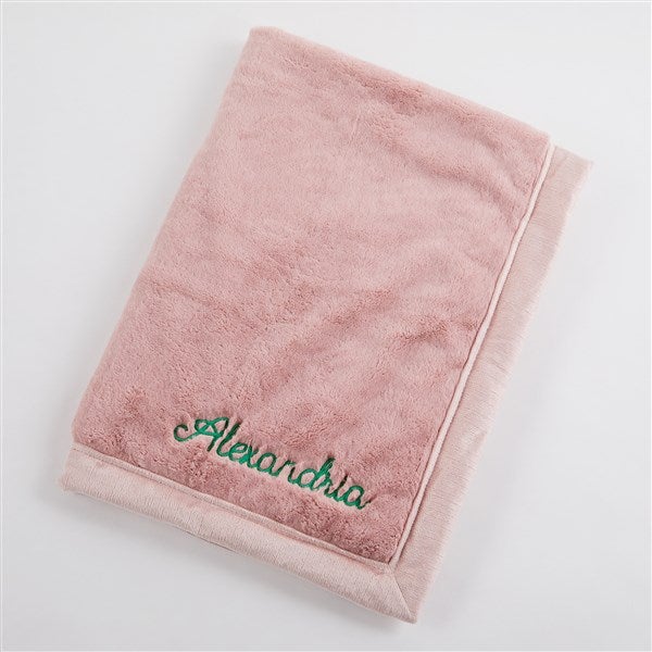 Embroidered Kids Receiving Blanket 30x40" in Ballet Slipper Pink     - 50636