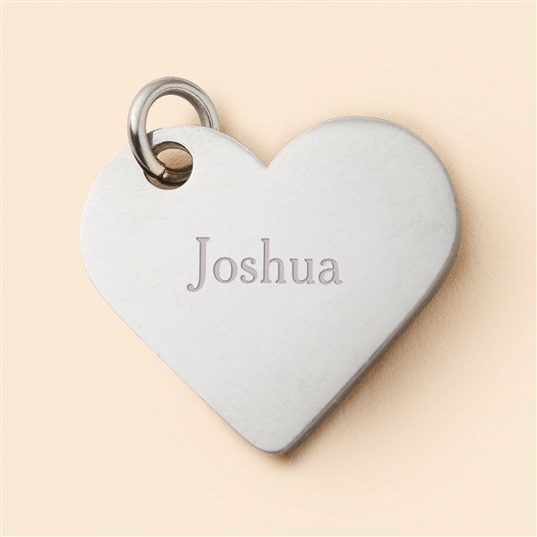 Family Forever Engraved Heart Charm Keychain  - 50655
