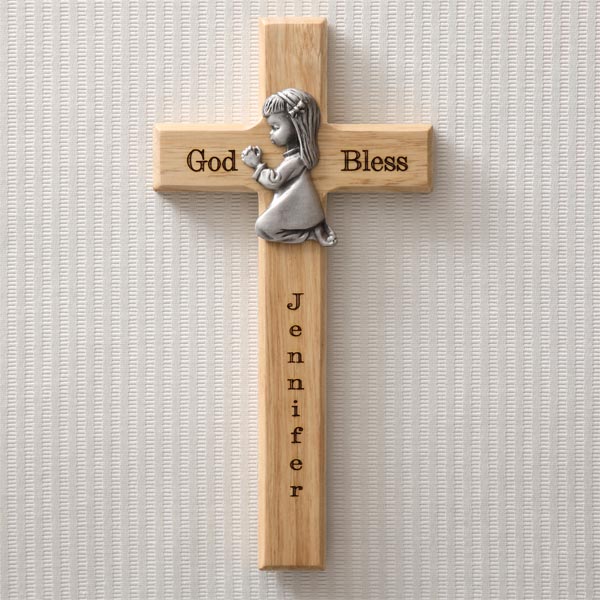 baby girl wall cross