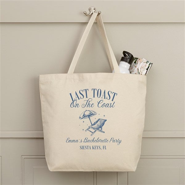 Social Club Personalized Canvas Tote Bags - 50778