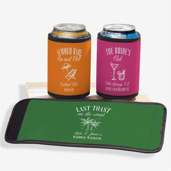 Social Club Personalized Beer Can & Bottle Wrap - 50780