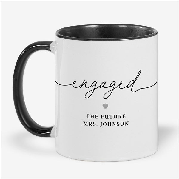 Engagement Script Personalized Coffee Mugs - 50813