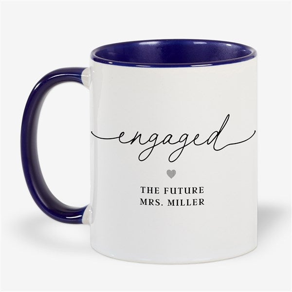Engagement Script Personalized Coffee Mugs - 50813