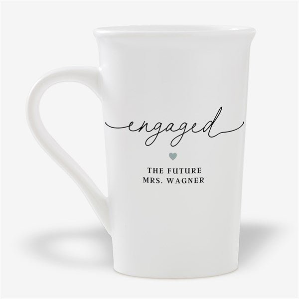 Engagement Script Personalized Coffee Mugs - 50813