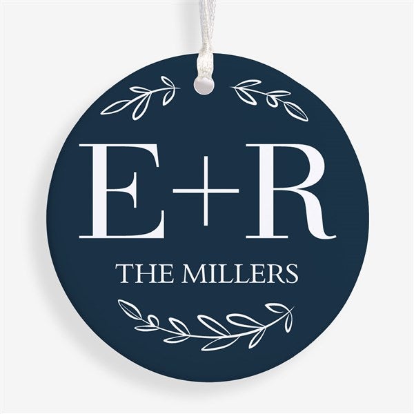 Their Initials Personalized Wedding Ornament  - 50826