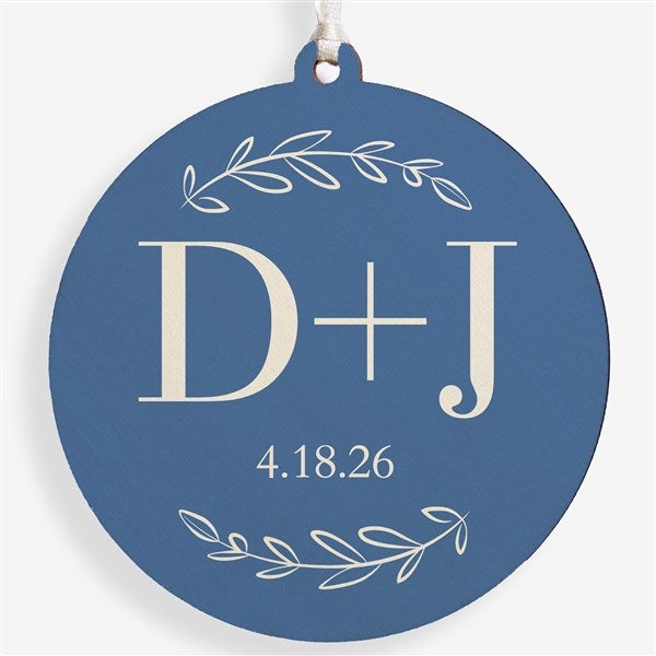 Their Initials Personalized Wedding Ornament  - 50826