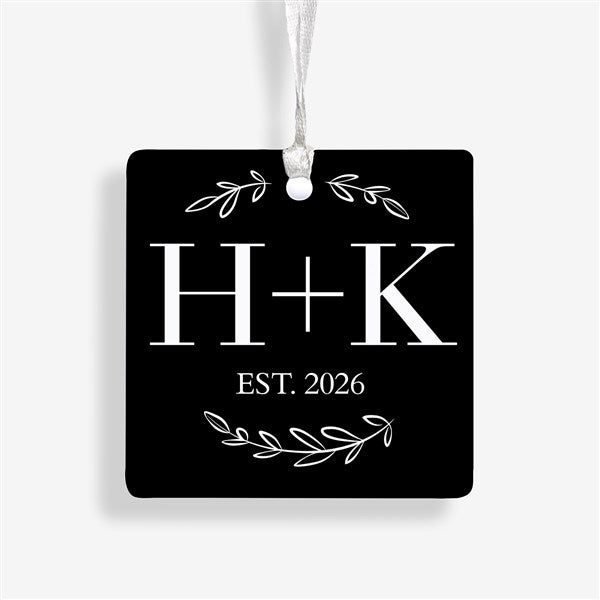 Their Initials Personalized Wedding Ornament  - 50826