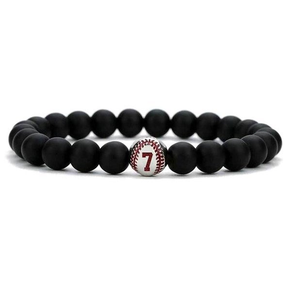 Stainless Steel Personalized Baseball Bead Bracelet  - 51200D