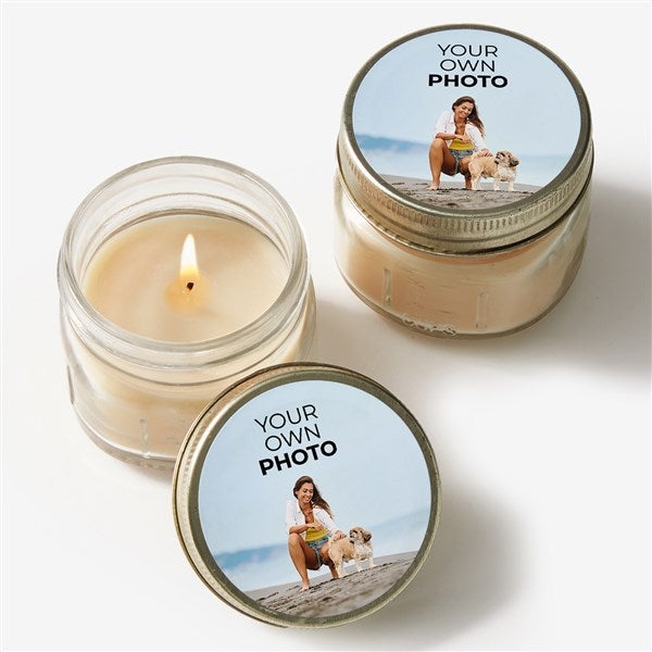 Your Own Photo Personalized Mason Jar Candle Favors - 51466