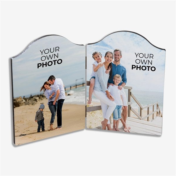Your Own Photo Personalized Double Photo Plaque - 51469