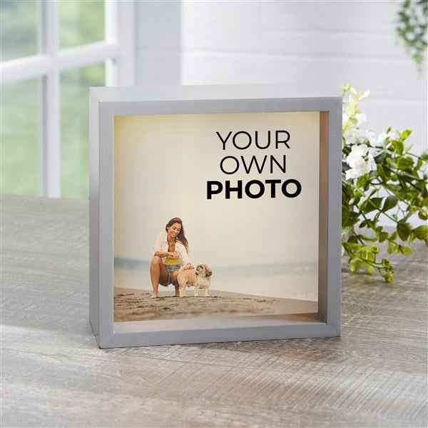 Your Own Photo Personalized LED Light Shadow Box - 51470