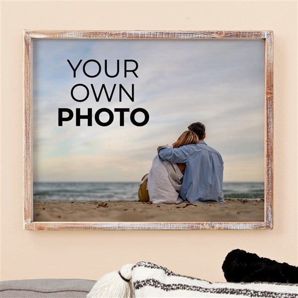 Your Own Photo Personalized Barnwood Frame Wall Art - 51484