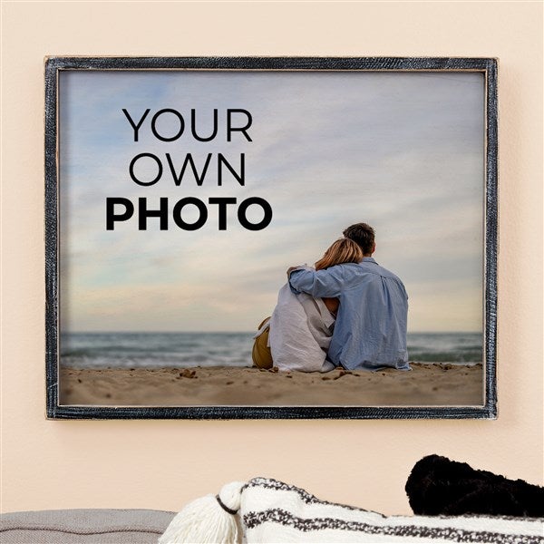 Your Own Photo Personalized Barnwood Frame Wall Art - 51484