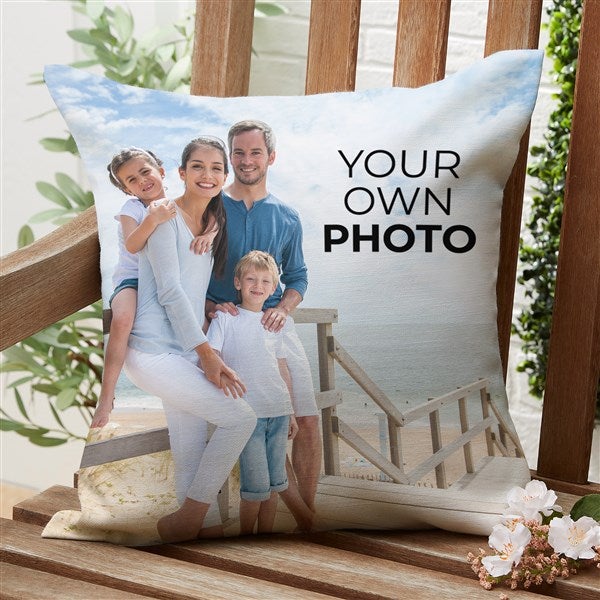 Your Own Photo Personalized Outdoor Throw Pillow - 51485
