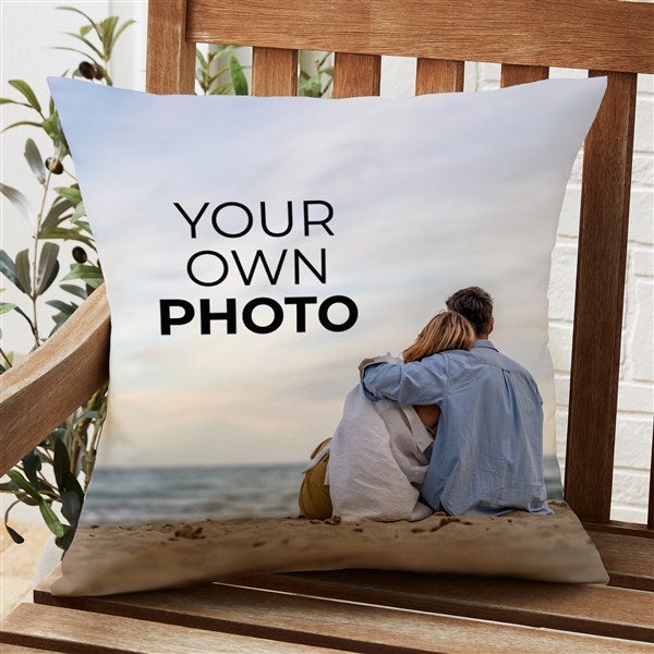 Your Own Photo Personalized Outdoor Throw Pillow - 51485