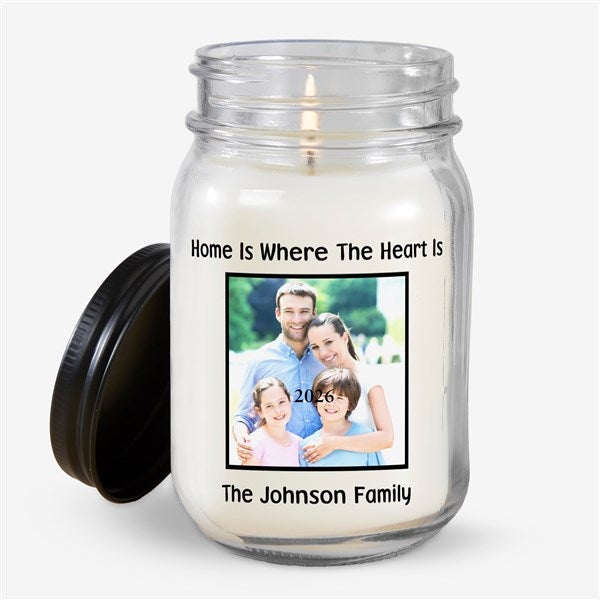 Picture Perfect Personalized Photo Farmhouse Candle Jar  - 51498