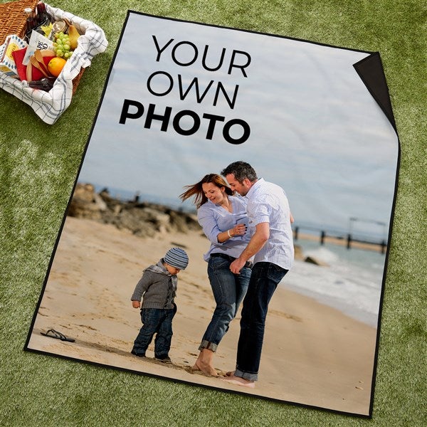 Your Own Photo Personalized Picnic Blanket - 51534