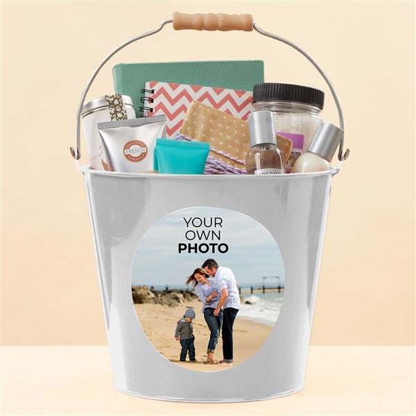Your Own Photo Personalized Metal Bucket - 51551
