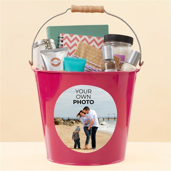 Your Own Photo Personalized Metal Bucket - 51551