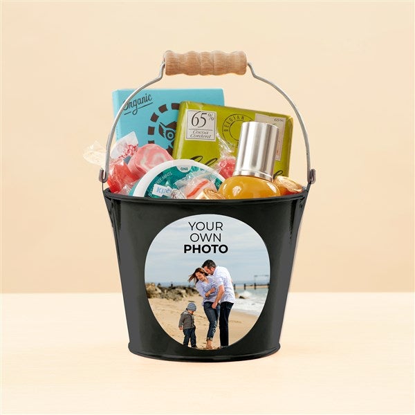 Your Own Photo Personalized Metal Bucket - 51551