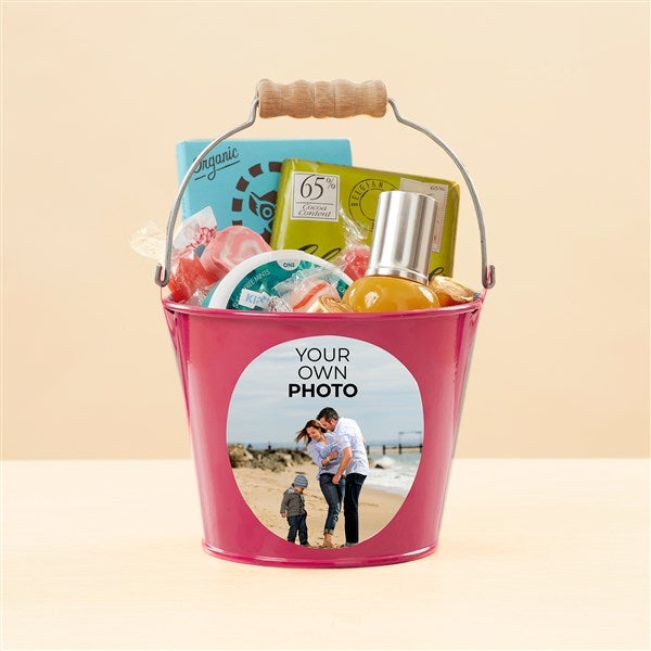 Your Own Photo Personalized Metal Bucket - 51551