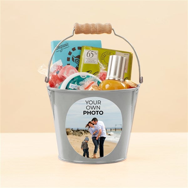 Your Own Photo Personalized Metal Bucket - 51551