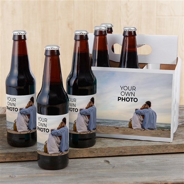 Your Own Photo Personalized Beer Bottle Labels & Beer Carrier - 51579