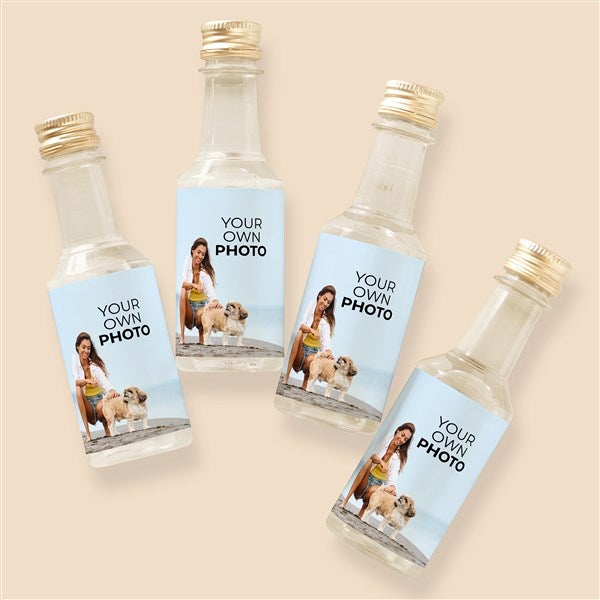 Your Own Photo Personalized Mini Bottle Liquor Labels - 51580